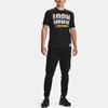 Under Armour Project Rock Print Loose Training T-Shirt Men Tops Black 1363557-001
