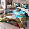 One Piece 3-teiliges Bettwäsche-Set Bettbezug mit zwei Kissenbezügen für Schlafzimmer Heimdekoration