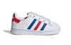 Adidas Originals Superstar Collection Abrasion Resistant Low top Toddler Shoes White Blue Red Infant And Toddler FV3691