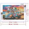 5d DIY Diamond Painting Cross Stitch Cute Animal Bus Diamond Embroidery Mosaic Full Round Drill Home Decor Arts