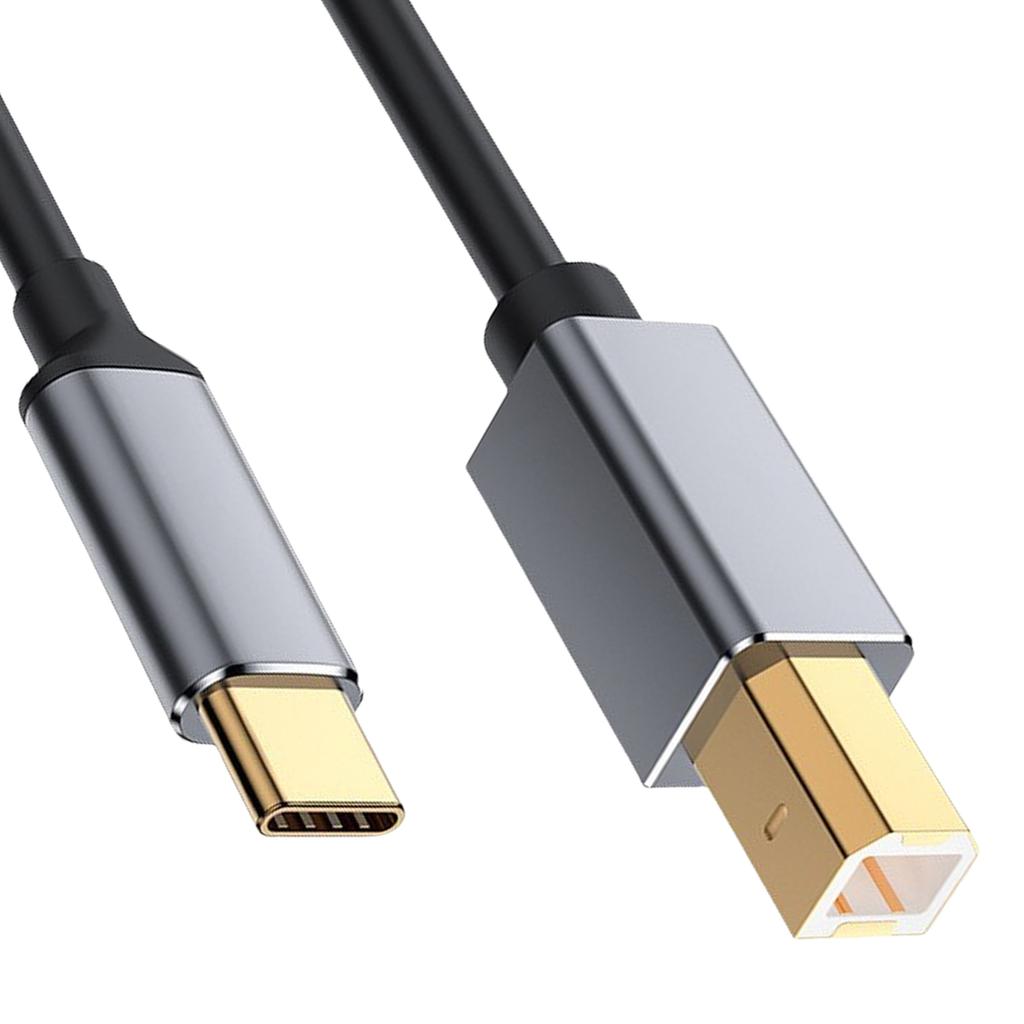 Fast Speed Printer Cable, Male USB Type C to Male USB B for Efficient Data Transfer Between Printers Scanners and PC