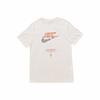 Men's Beige Short-Sleeve T-Shirt with Letter Print and Breathable Crew Neck HF0488-113