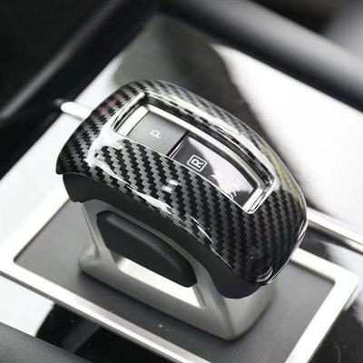 For Mitsubishi Outlander  Carbon Fiber Texture Car ABS Accessories Interior Gear Shift Head Cover Trim
