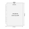 A5 7-Hole Compact Card Holder Pages, Universal 2/3/6-Hole, Single-Sided Non-Slip, PP Four-Grid Layout.