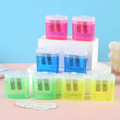 Doppelloch-Abdeckspitzer für Grundschüler: Kompaktes, manuelles Design für den Schulanfang