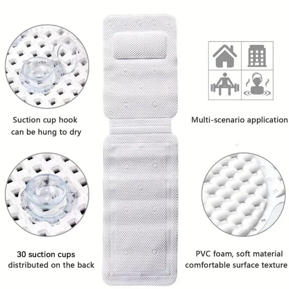 Saugnäpfe Rutschfeste Badewannenmatte Schnelltrocknende Badematratze Kissen PVC-Schaum Badematte Frauen