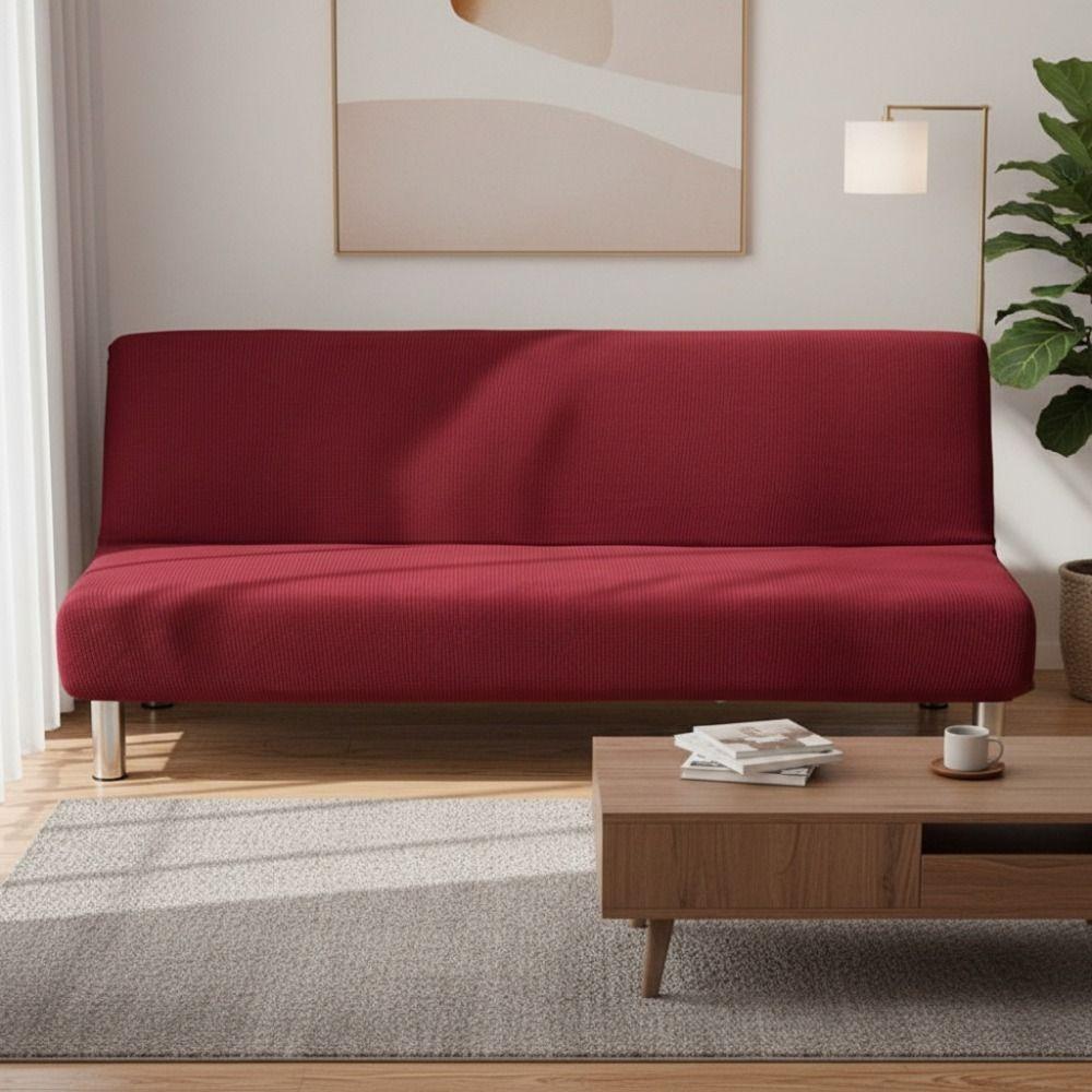 Elastic Futon Sofa Cover Dust-proof Bench Cover Universal Armless Sofa Slipcover  Living Room