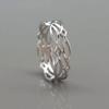 Simple Ring, Wound Hollow Woven Index Finger Ring, Metallic Ring