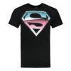 T-shirt Addict da Uomo con Effetto Cromo Logo Superman