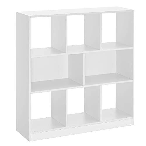 Bookshelf, Wooden Bookcase With Open Compartments, Freestanding Cabinet For Living Room, Bedroom, Children's Room, 97.5 X 30 X