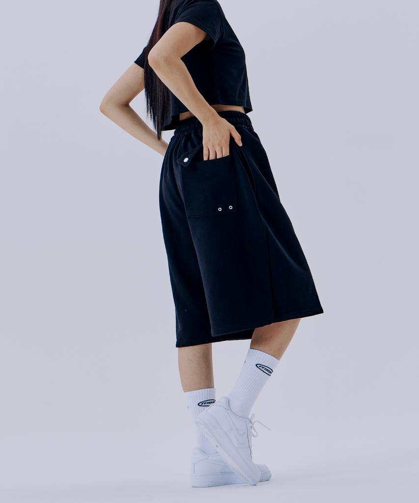 Mihag Metal Logo Bermuda Shorts (Black)