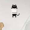 1pc Removable Wallpaper Peel and Stick Decal Cute Cat Wall Sticker Vinyl Self-Adhesive For Bedroom and Living Room Switch Decal Home Decoration