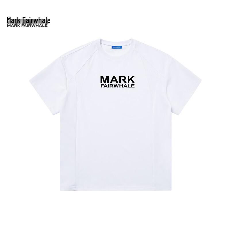 

Mark Fairwhale Men s Print Splicing Round Neck Short Sleeve T-Shirt M