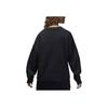 Jordan Solides Logo Lockerer Cardigan Pullover Damenpullover Schwarz FN5363-045