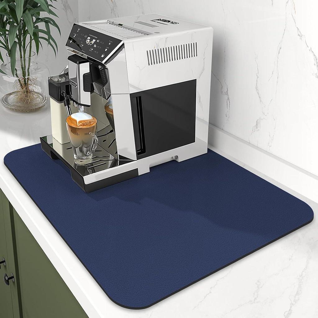 Solid Color Diatomaceous Earth Quick-Dry Kitchen Drain Mat & Heat-Insulating Coaster