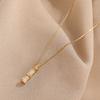 Bamboo Pendant Necklace Female Collarbone Chain, Trendy Cold Wind Neck Chain, Simple Temperament Design Necklace