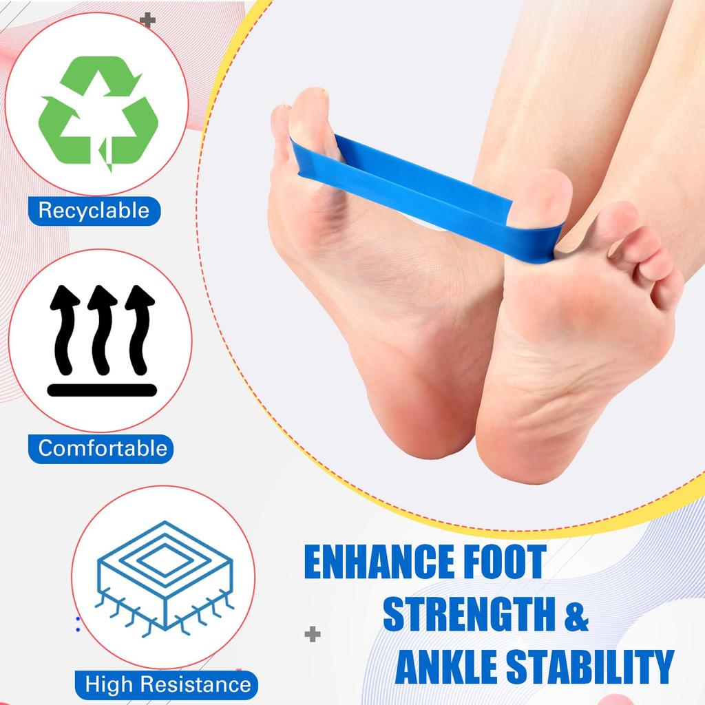 5Levels Elastic Band Toe Pull Band Stretch Band,Big Toe Spacer,Finger Resistance Stretcher Exercise Band,Toe Yoga Pull Band 3
