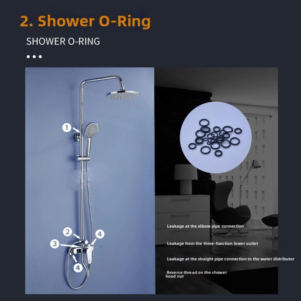 Silicone Sealing Ring Washer Wrench Kit Faucet Seal O-Ring Gaskets Repair Kit For Kitchen & Bathroom Replacement Accessories
