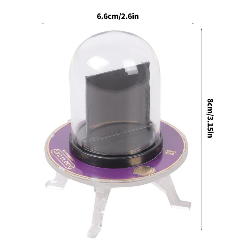 UFOS Weather Clock WiFi Synced Nixies Tube Digital Alarm Clock with IPS Screen Time Bitcoins/Stock/Forex/Gold Tickers