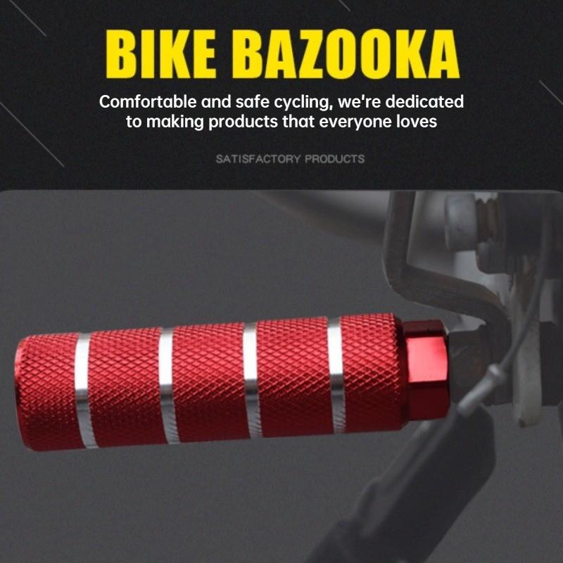 Bicycle Rear Foot Pegs Mountain Bike Rocket Footrest Universal Rear Seat Pedal Platform Non-Slip Standing Footpeg Aluminum Alloy