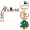 Christmas Door Frame Ornament 8 x 5 Inches Christmas Decorations For Living Room Reading Room Classroom Kitchen Restroom