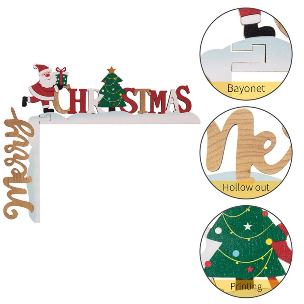 Christmas Door Frame Ornament 8 x 5 Inches Christmas Decorations For Living Room Reading Room Classroom Kitchen Restroom