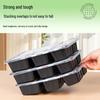 Disposable Multi-Compartment Food Containers with Lids