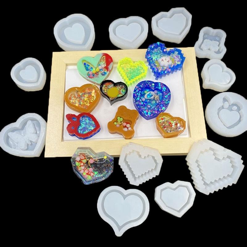 Human for Head Skull Keychain Drop Glue Mold Diy Halloween Pendant Backpack Decor Silicone Mold Epoxy Resin Crafting Mol