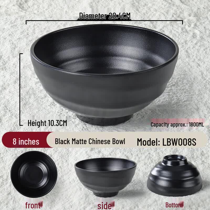 Japanese Style Melamine Ramen Noodle Bowl