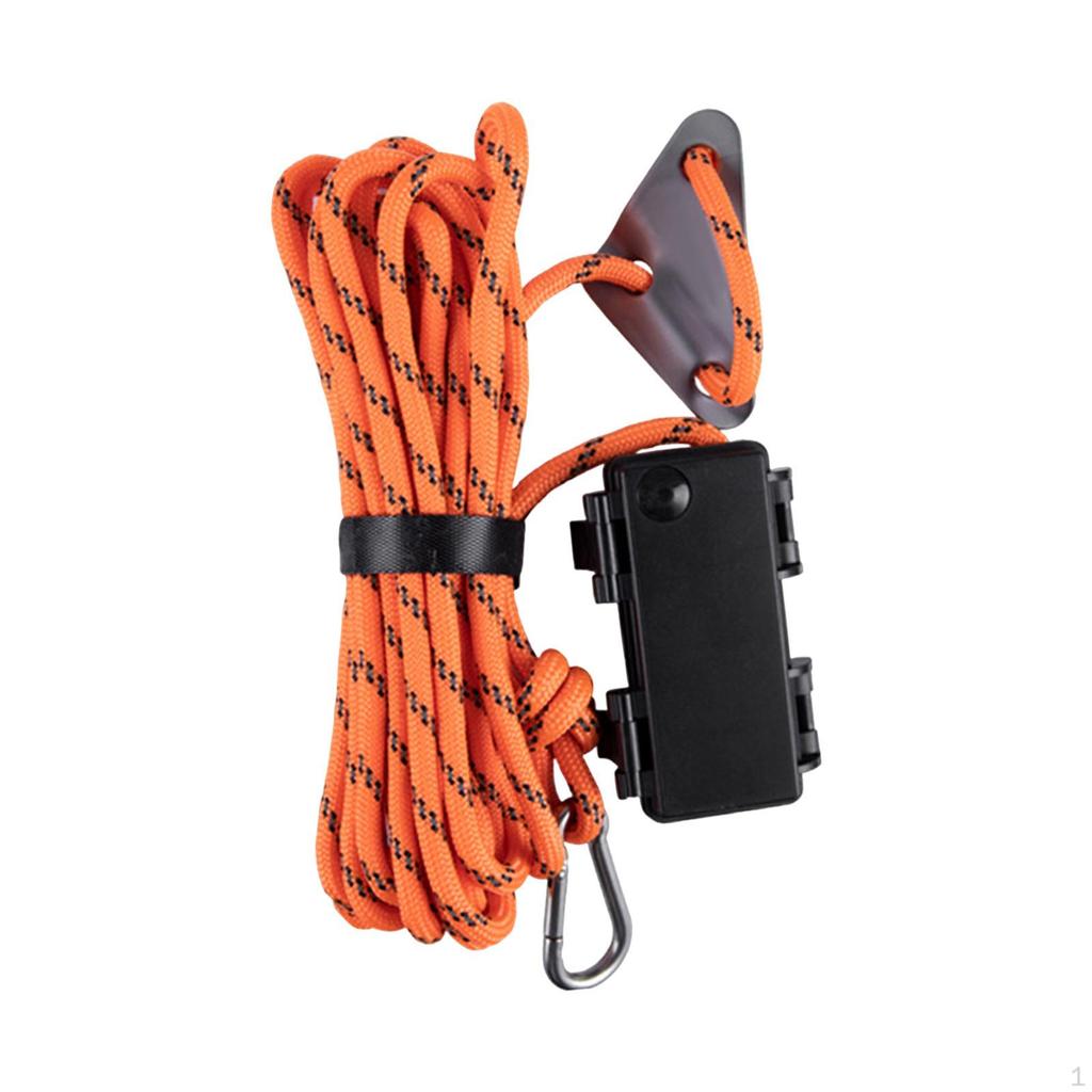 Guy Lines Lamp LED Tent Rope Survival Lanyard 16.4ft Lights IP68 Waterproof Wind Paracord for