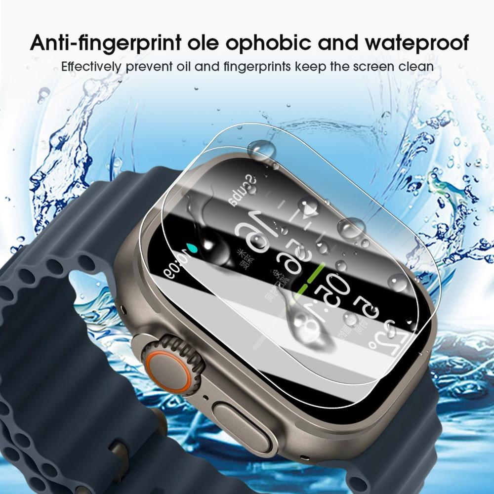 Easy Installation HD Glass for Apple Watch Ultra 3 Screen Protectors with Positioning Films Installation Tool for Apple Ultra 3