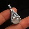 Rose Quartz Gemstone Women Pendant 925 Sterling Silver Fine Jewelry
