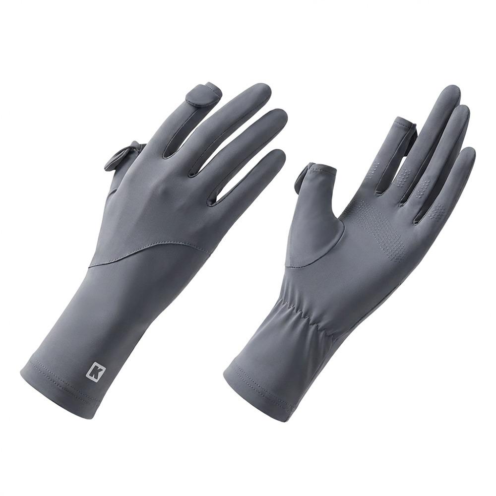 

Non-slip Anti-UV Gloves Thin Riding Mittens Summer Ice Silk Gloves for Women Lady
