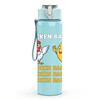 1PC Chicken Funny Text Art Pattern 750ml Color Plastic Sports Water Bottle Leakproof Flip Straw Lid Suitable for Sports Office Home Use