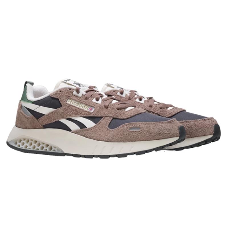 Reebok Classic Leather Low Top Running Shoes Unisex Sneakers Brown Black 100074407