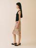 Average Attitude Sheer Floral Skirt_Dusty Taupe