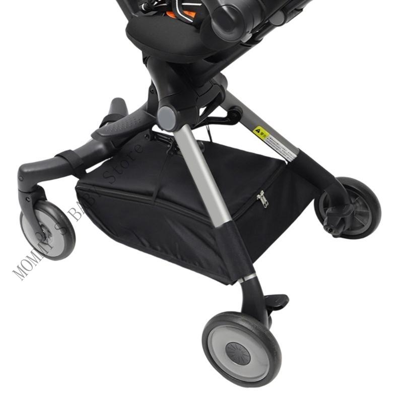 H3CD Water Resistant Baby Strollers Bottom Basket Lightweight Strollers & Storage Newborn Pram Bottom