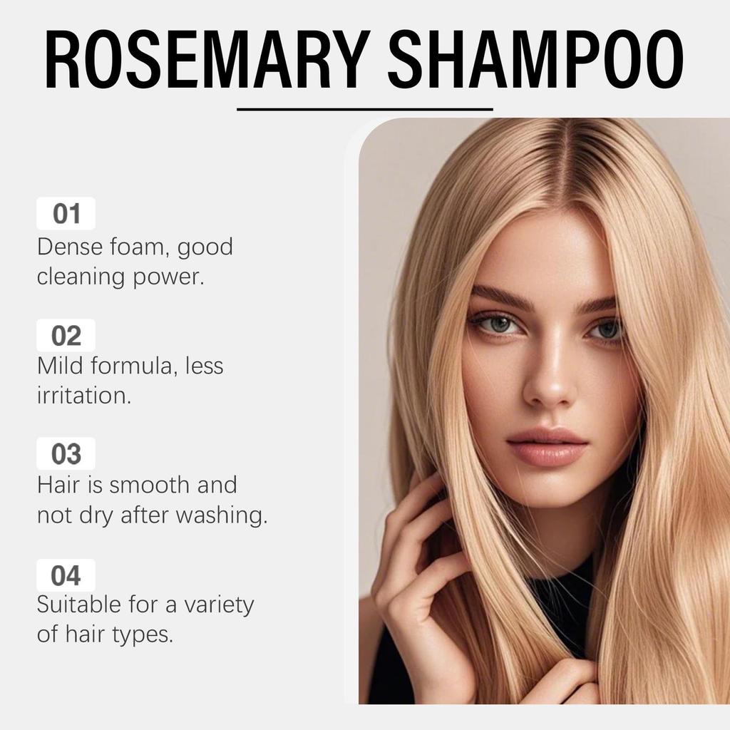 GleamXi Rosemary Shampoo for Smooth, Voluminous, and Silky Hair