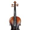 4/4 Size Violin Fingerboard Natural Ebony Wood Violin Finger Plate Fingerboard
