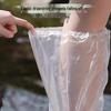 YOUAO Thickened White High-Top Disposable Rain Shoe Covers