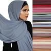Muslim Chiffon Hijab Soft Shawls for Women Long Plain Scarf Head Wrap Lady Big Size Spring Ramadan Headband Islamic Turban