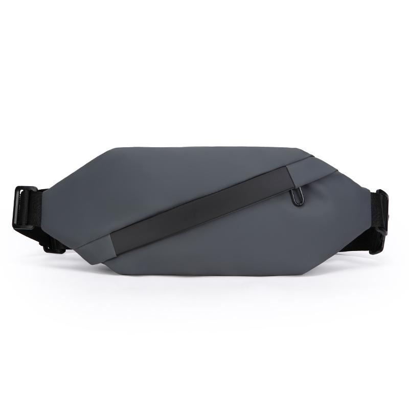 

Мужская водонепроницаемая поясная сумка Легкая беговая поясная сумка с регулируемым ремнем Сумка-кроссбоди без рук для спортзала, пеших прогулок серый