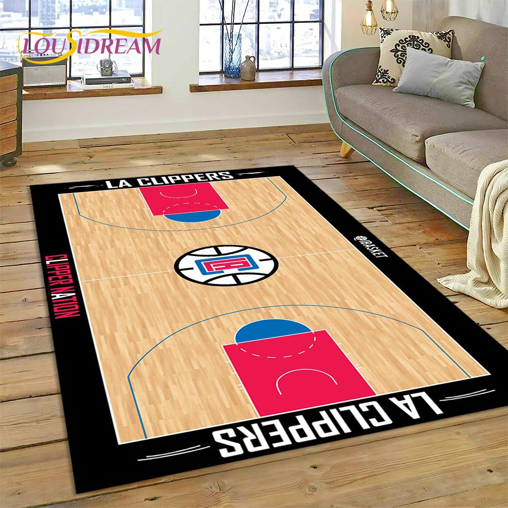 3D America Basketball Court Team Customized Rug Carpet for Living Room Bedroom Decor,Non-slip Decoration for Sofa Doormat Gift