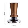 Premium 51/53/58MM Coffee Tamper Wooden Handle Durable DIY Coffee Tool Stainless Steel Base Pressure Hammer Professional Use