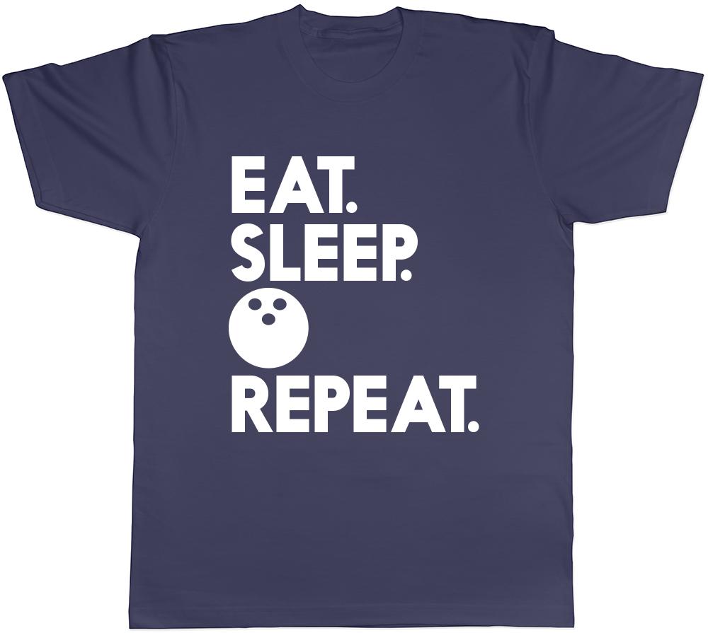 Eat Sleep Bowling Repeat Unisexs Unisexs Ladies Unisex TShirt