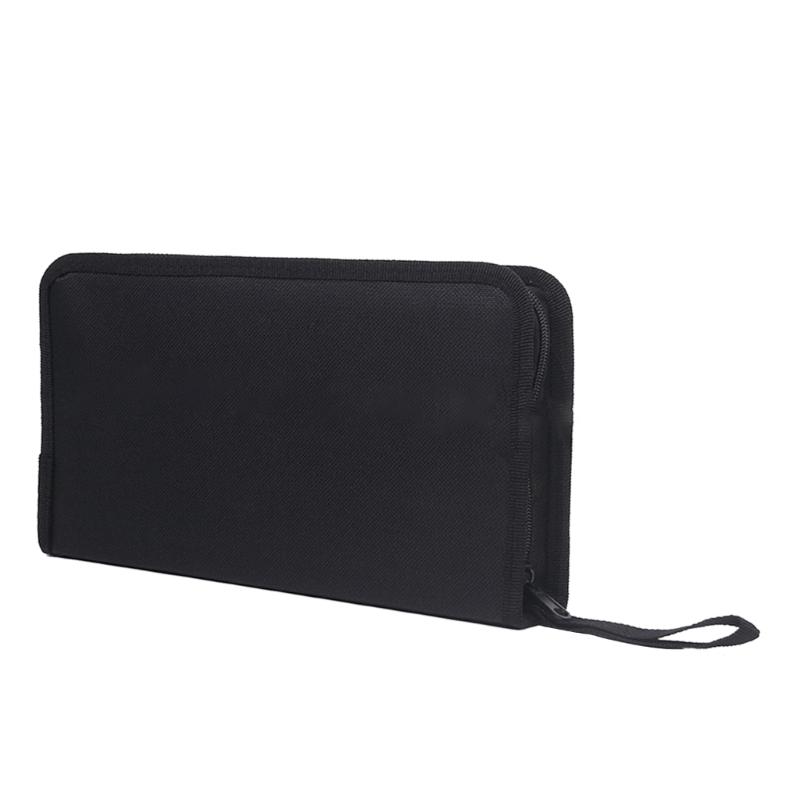 For 80Pcs CD Storage Case- CD DVD Booklet Holder CD DVD Discs Fabric Cloth Handbag CD/DVD Organizer Case