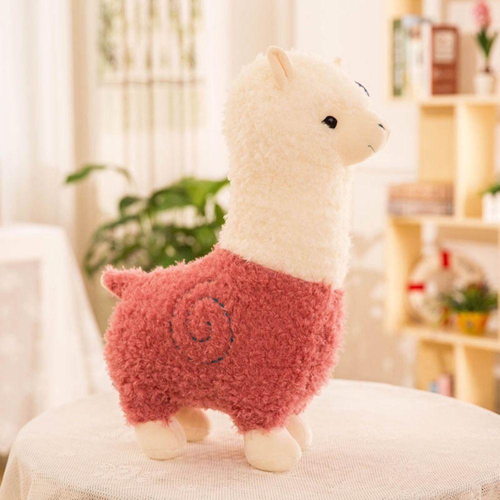 Soft Material Alpaca Plush Toy Children Gits Plush Toy Cute Sheep Llama Animal Dolls  Bed Decor