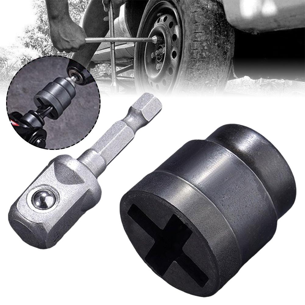 Car Jack Adapter Jack Socket Adapters for Hand Drill Rust-Resistant Converter Tool Change Attachment Accessories for Auto Repair