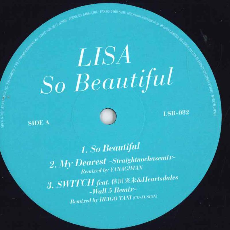 

12inch Record LISA - So Beautiful LSR082 LABSOUL 2004 Japan Dance & Electronica Used