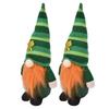 2pcs Gnomes Plush Representing Good Luck Expressing ST Patricks Day Feeling Irish Green Gnome